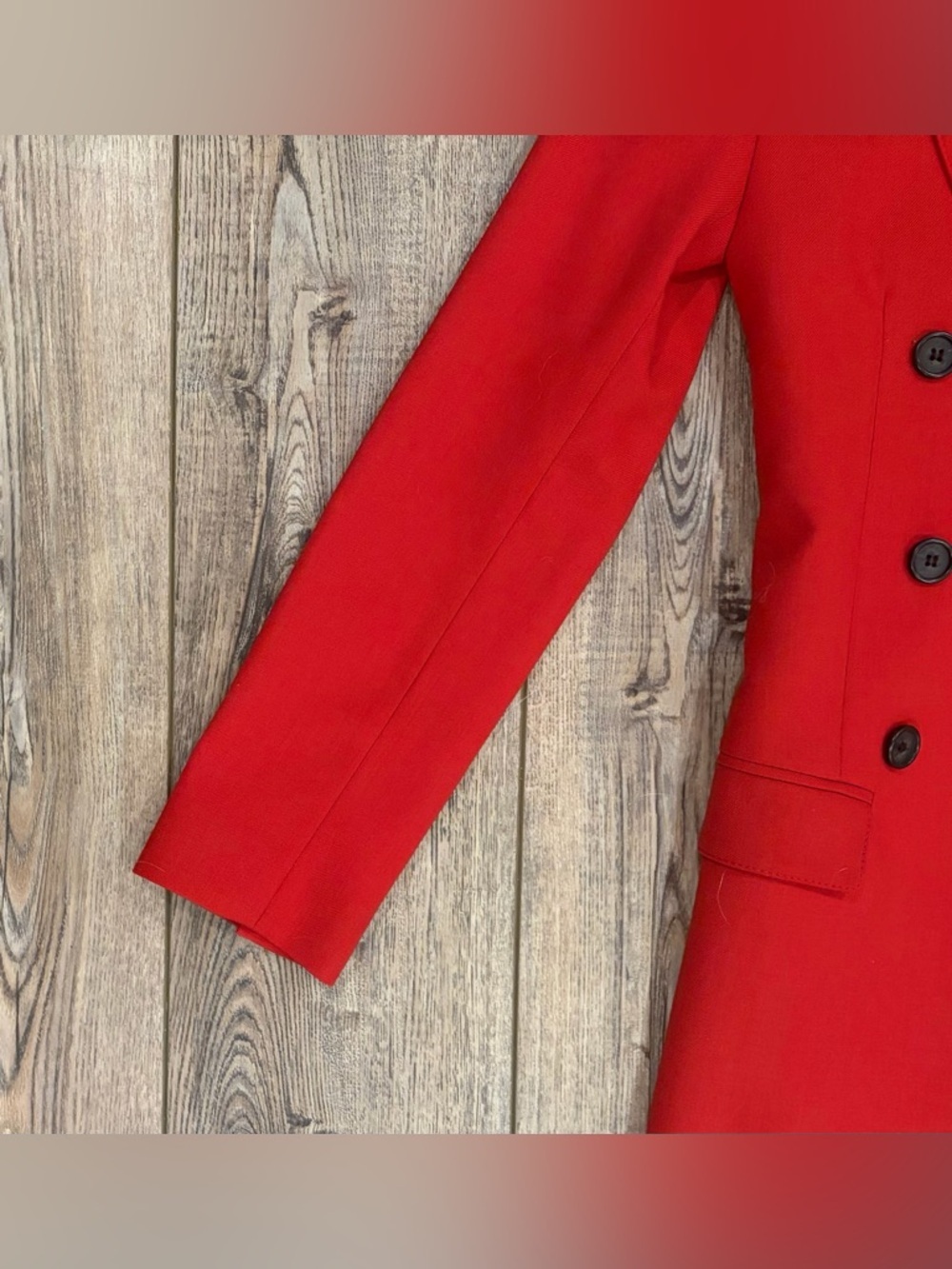 Smythe Not A DB Blazer Brick Red Wool Blend Size 2 Tailored Jacket - Picture 5 of 11